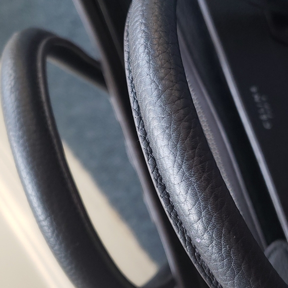 Celine Mini Bag in black pebble - Picture 4 of 14